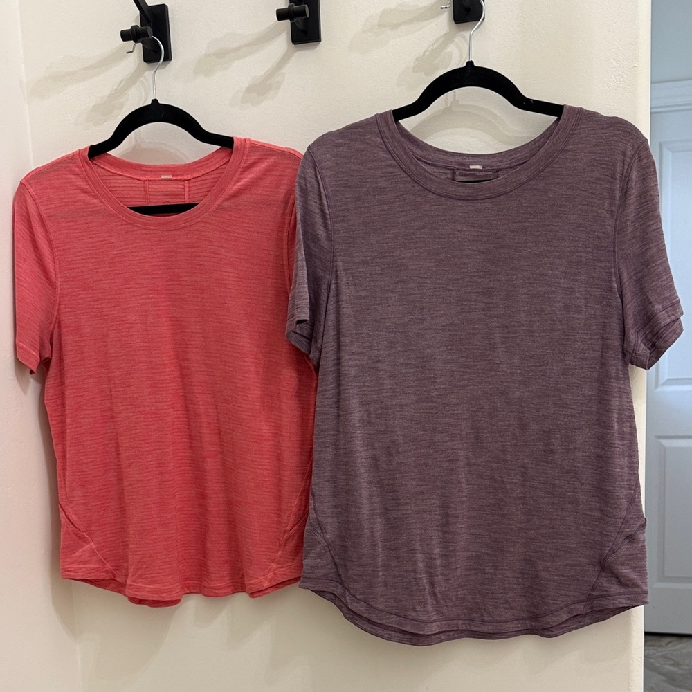 Lululemon running tops, size 8, set of two.